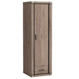 szafa-ubraniowa-jendodrzwiowa-dallas-d-19-dab-truflowy-58-cm-z-szuflada