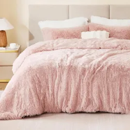 pikowana-posciel-200x200-cm-starorozowa-flanela-z-2-poszewkami-80x80-cm