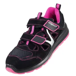 buty-robocze-sandaly-urgent-307s1-rozowe-skora-zamsz-metalowy-podnosek-r-38
