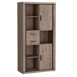 regal-z-polkami-i-szufladami-dallas-d-23-dab-truflowy-97-cm