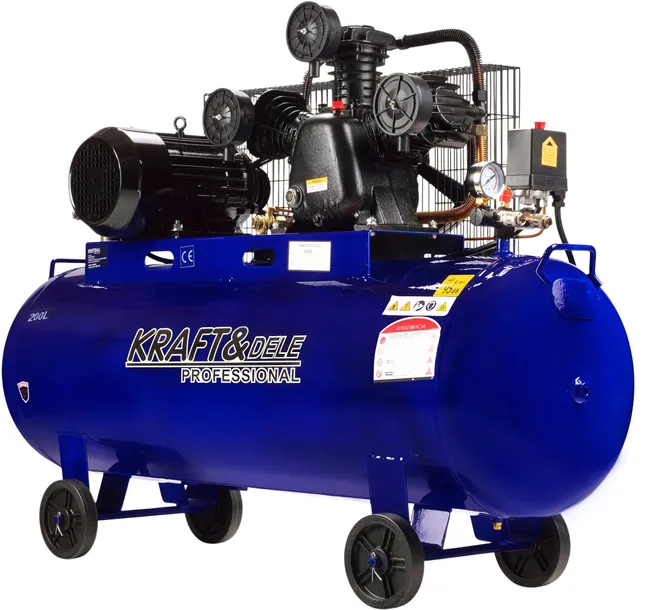 KOMPRESOR OLEJOWY 200L 4100W 650L/MIN SPRĘŻARKA 8BAR 4.1kW 1030RPM KD4059