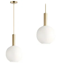 lampa-sufitowa-wiszaca-biala-kula-mleczna-gold