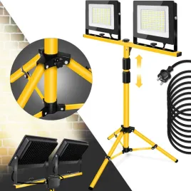 lampa-budowlana-halogen-led-na-statywie-podwojny-naswietlacz-2x100w-ip65