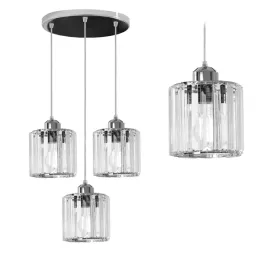 lampa-wiszaca-metalowa-okragla-krysztal-szklana