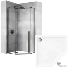 kabina-prysznicowa-90x90-czarna-pieciokatna-rea-diamond-brodzik-bialy