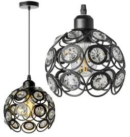 toolight-lampa-wiszaca-sufitowa-krysztalowa-app206-1c-czarna