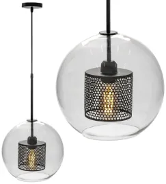 lampa-wiszaca-sufitowa-szklana-czarna-loft