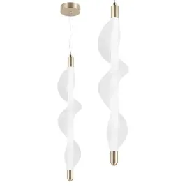 lampa-sufitowa-wiszaca-led-biala-zlota-pojedyncza-spirala-do-sypialni