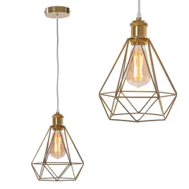 lampa-sufitowa-wiszaca-zlota-diament-pojedyncza-industrialna-loft-e27