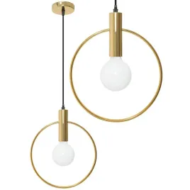 lampa-sufitowa-wiszaca-zlota-pojedyncza-ring-okrag-metalowe-kolo-e27