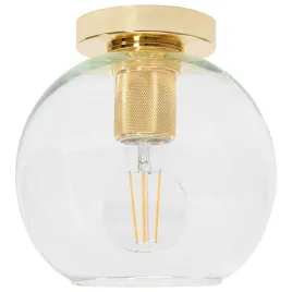 lampa-scienna-sufitowa-kinkiet-zloty-okragly