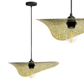 lampa-sufitowa-wiszaca-metalowa-azurowa-czarno-zlota-black-gold
