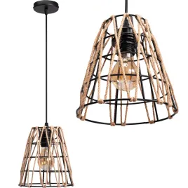 lampa-wiszaca-boho-loft-metalowa-naturalna-braz-sznurek-jutowy-pojedyncza