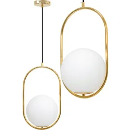 lampa-sufitowa-wiszaca-biala-kula-mleczna-gold-e27