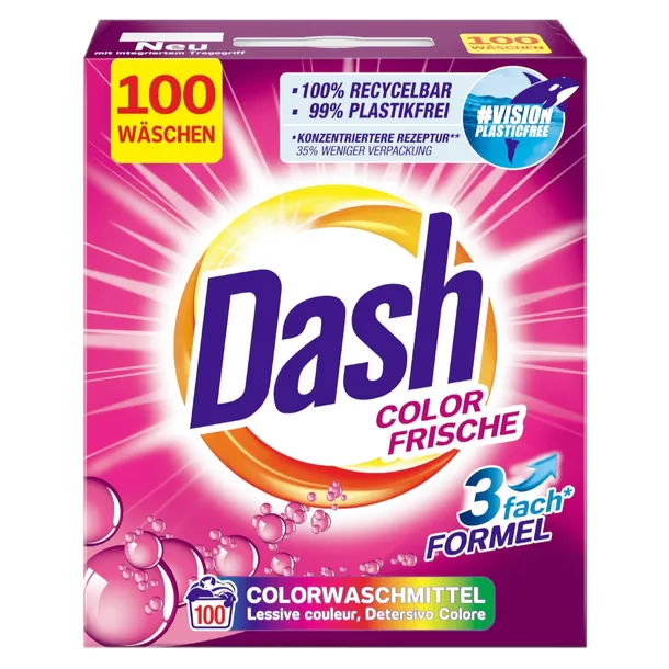 Proszek do prania kolorów Dash Color Frische 6kg potrójna formuła