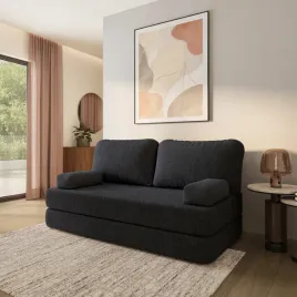 sofa-piankowa-niksi-z-funkcja-spania-bezmontazowa-boucle-baranek-czarny