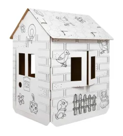 domek-xxl-z-autem-kolorowanka-3d-dla-dzieci