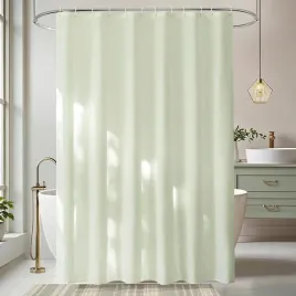 eurcross-zaslona-prysznicowa-200-x-180-cm-wodoszczelna-odporna-na-plesn-kremowo-zielona-material-tekstylny-szybkoschnaca-nadaje-sie-do-prania