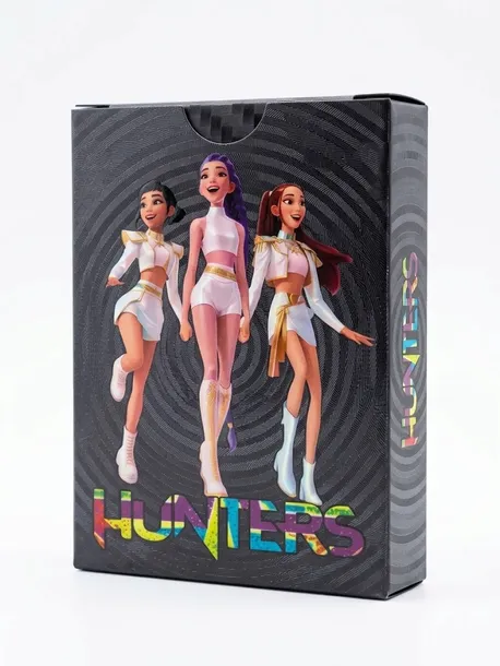 Karty Kolekcjonerskie Czarne K-Pop Demon Hunters Huntrix 50 Sztuk Black Na Prezent Dziecko Urodziny
