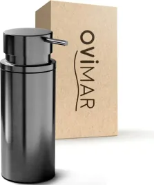 dozownik-mydla-wolnostojacy-gunmetal-250-ml-ze-stali-nierdzewnej