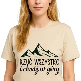 koszulka-t-shirt-migdalowy-damski-letnia-rzuc-wszystko-i-chodz-w-gory-m