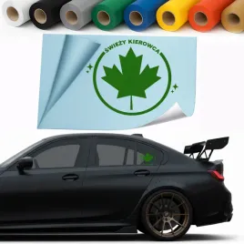 naklejka-zielony-listek-na-auto-or-swiezy-kierowca-or-trwala