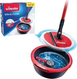 vileda-spin-and-clean-zestaw-mop-i-wiadro-czarny-czerwony-10-l