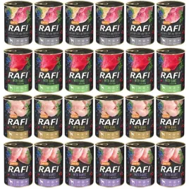 dolina-noteci-rafi-mix-4-smakow-mokra-karma-dla-psa-24x400g