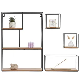 polka-scienna-metalowa-czarna-polka-wiszaca-loft-polka-scienna-kwadratowa