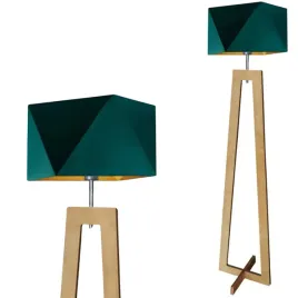 lampa-stojaca-podlogowa-zielona-drewniana-led-e27-z-abazurem-do-pokoju