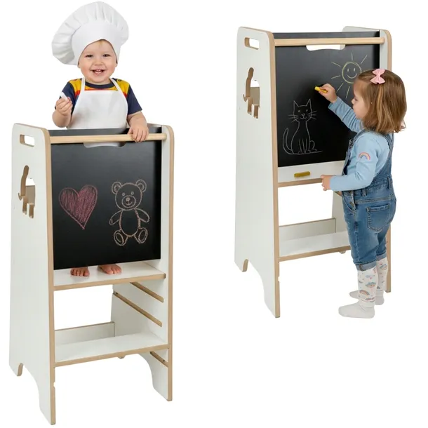 Pomocnik kuchenny SOLIDNY regulowany Kitchen Helper MDF drewno +tablica