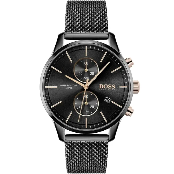 ZEGAREK MĘSKI HUGO BOSS 1513811 ASSOCIATE CZARNY + PUDEŁKO