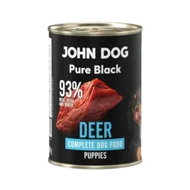 monobialkowa-karma-mokra-dla-szczeniaka-joh-dog-jelen-pure-black-junior-400g