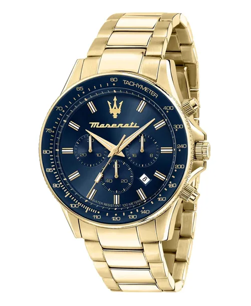ZEGAREK MĘSKI MASERATI SFIDA R8873640008 ZŁOTY ORYGINALNY + PUDEŁKO