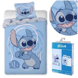 posciel-140x200-bawelniana-1x-poszewka-70x80-stitch-niebieska-komplet