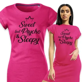 koszula-nocna-sukienka-fuksjowa-wygodna-sweet-but-psycho-and-sleepy-s