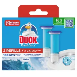 duck-fresh-discs-marine-zelowy-krazek-do-wc-o-morskim-zapachu-2-x-36ml