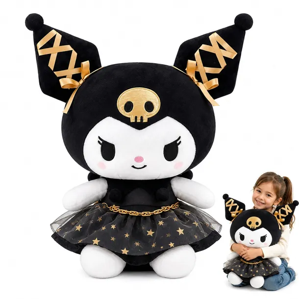 Maskotka Kuromi 60 cm XXL Duży Pluszak do Przytulania i Dekoracji