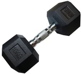 hantla-jednoreczna-szesciokatna-gumowana-ciezarek-solidny-kubisport-10-kg