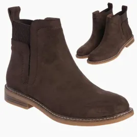 botki-damskie-na-obcasie-wsuwane-buty-brazowe-lekkie-eko-skora-modne-36
