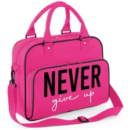 torba-sportowa-rozowa-pojemna-na-pilates-fitness-yoge-trening-never-give-up