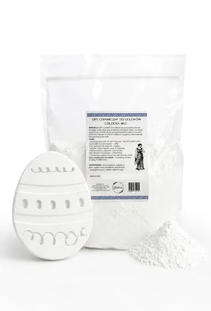 Gips ceramiczny biały 4KG do odlewów formy, figurki, DIY twardy