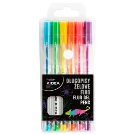 kidea-dlugopisy-zelowe-fluo-6-kolorow