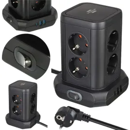 wieza-8-gniazd-4xusb-48a-przedluzacz-listwa-2m-brennenstuhl