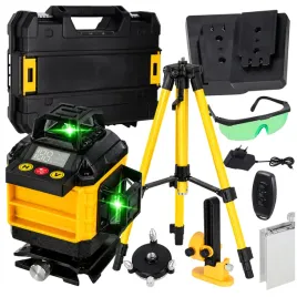 poziomica-laserowa-360-laser-krzyzowy-samopoziomujacy-zolty-statyw-zestaw