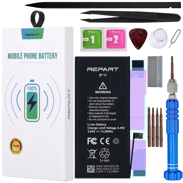 Bateria Akumulator REPART do Apple iPhone 11 zwiększona pojemność 3650 mAh
