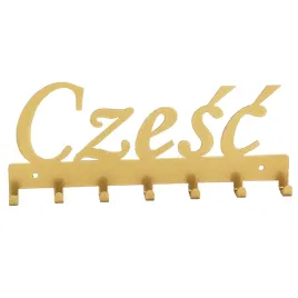 wieszak-ubrania-klucze-napis-czesc-zloty-17189