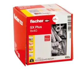 fischer-sx-plus-8x40-mocowanie-rozporowe-z-kolnierzem-100szt