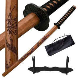 miecz-katana-brazowy-smok-boken-treningowy-drewniany-ok-100cm-plus-stojak-i-pokrowiec-1807br