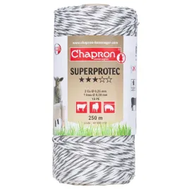 plecionka-bialo-czarna-do-pastucha-miedziane-przewodniki-superprotec-250-m